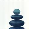 Zen stone stack icon representing relaxation